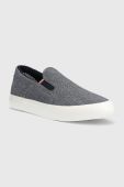 Кеди Tommy Hilfiger TH HI VULC CORE LOW SLIP ON чоловічі колір синій
